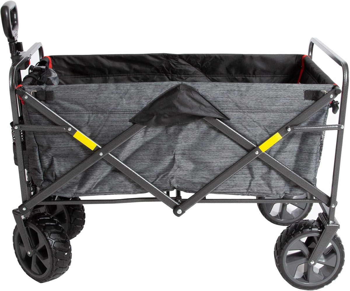 Collapsible Outdoor Folding Wagon with Cargo Net U25477