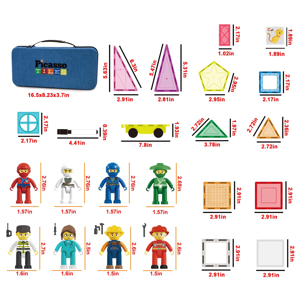 100 Pieces Magnet Tile Building Block Set N4215