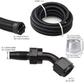 6AN Fuel Line Kit 20FT with Fittings Nylon Braided 3/8" CPE Fuel Oil Hose H177166