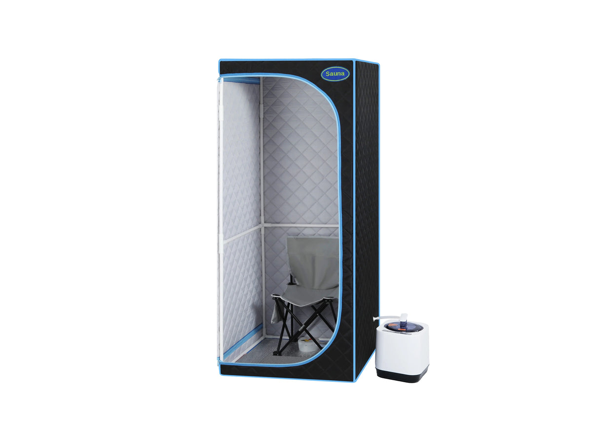 Portable Full Body Steam Sauna Tent with Folding Chair G580178