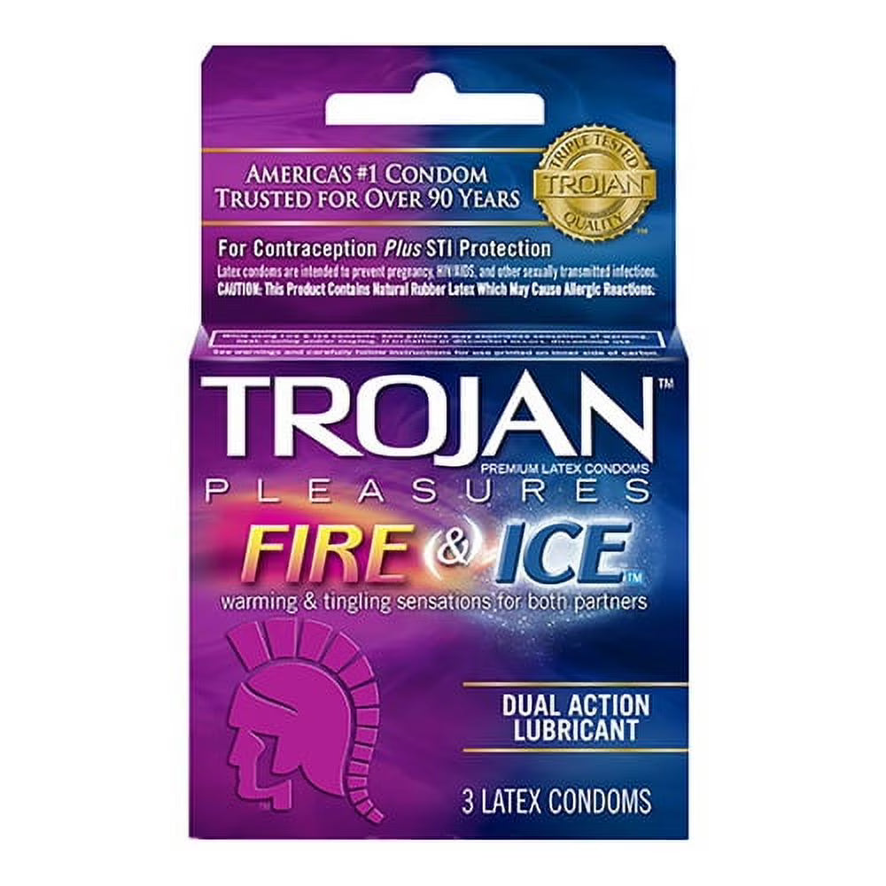 Fire And Ice Dual Action Lubricant Condoms - 6 Pack G44142