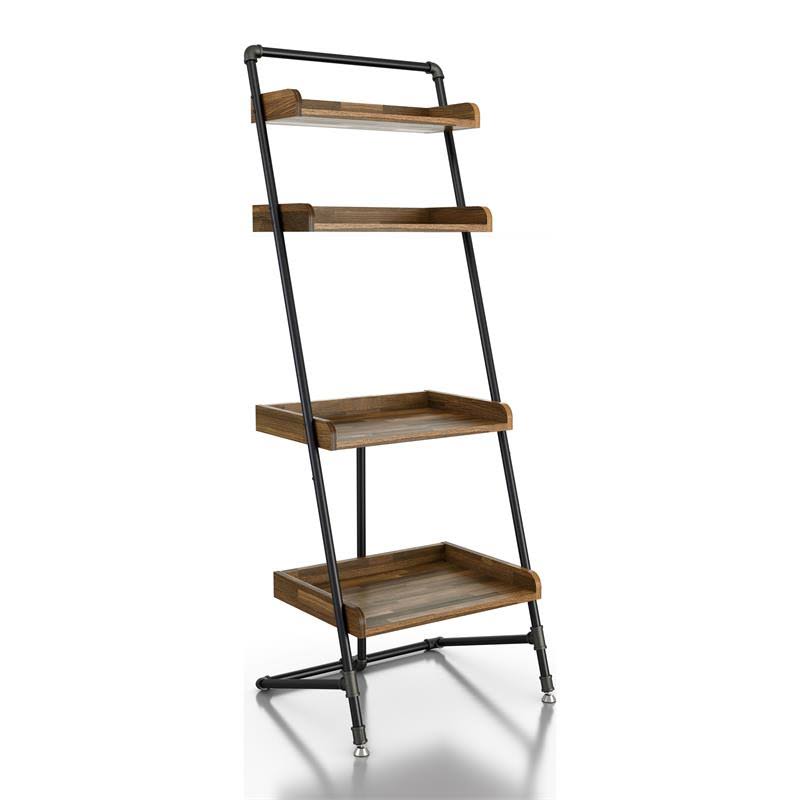 Light Hickory Wood 2-Piece Desk and Bookcase Set V471