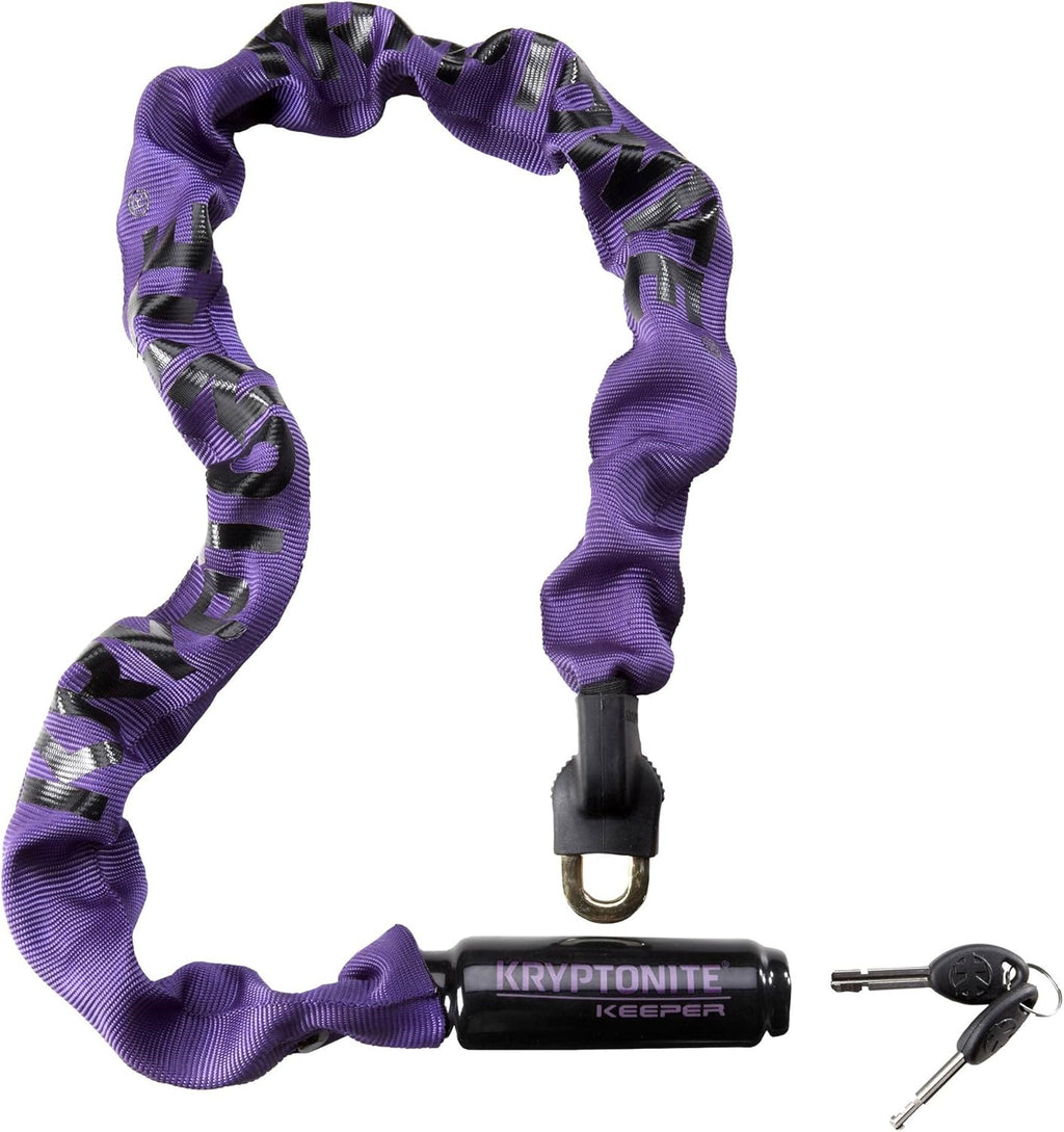 Purple Integrated Bicycle Lock Chain Bike Lock, 33.5-Inch, Pack of 2 Q19867