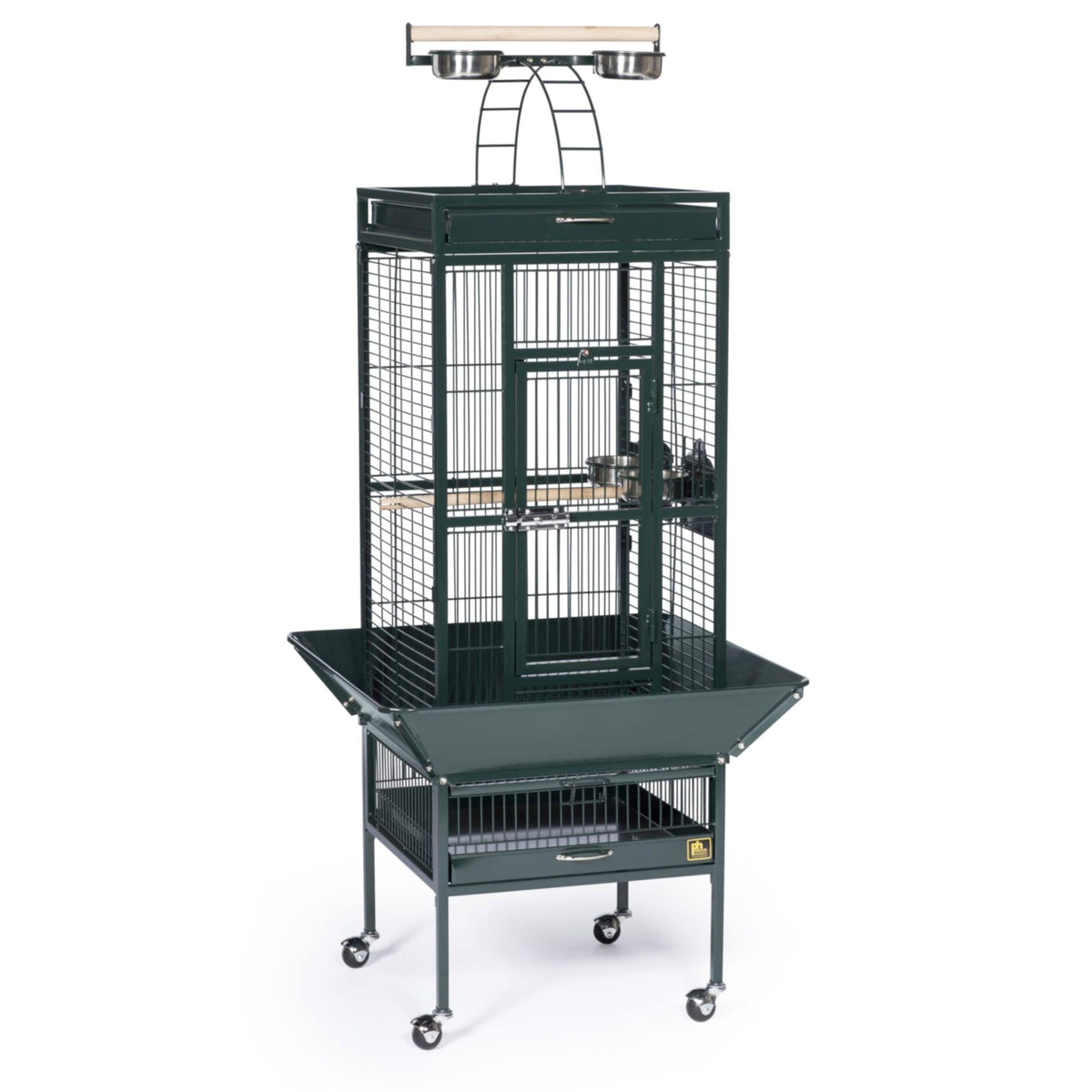 Jade Green Wrought Iron Bird Cage B307