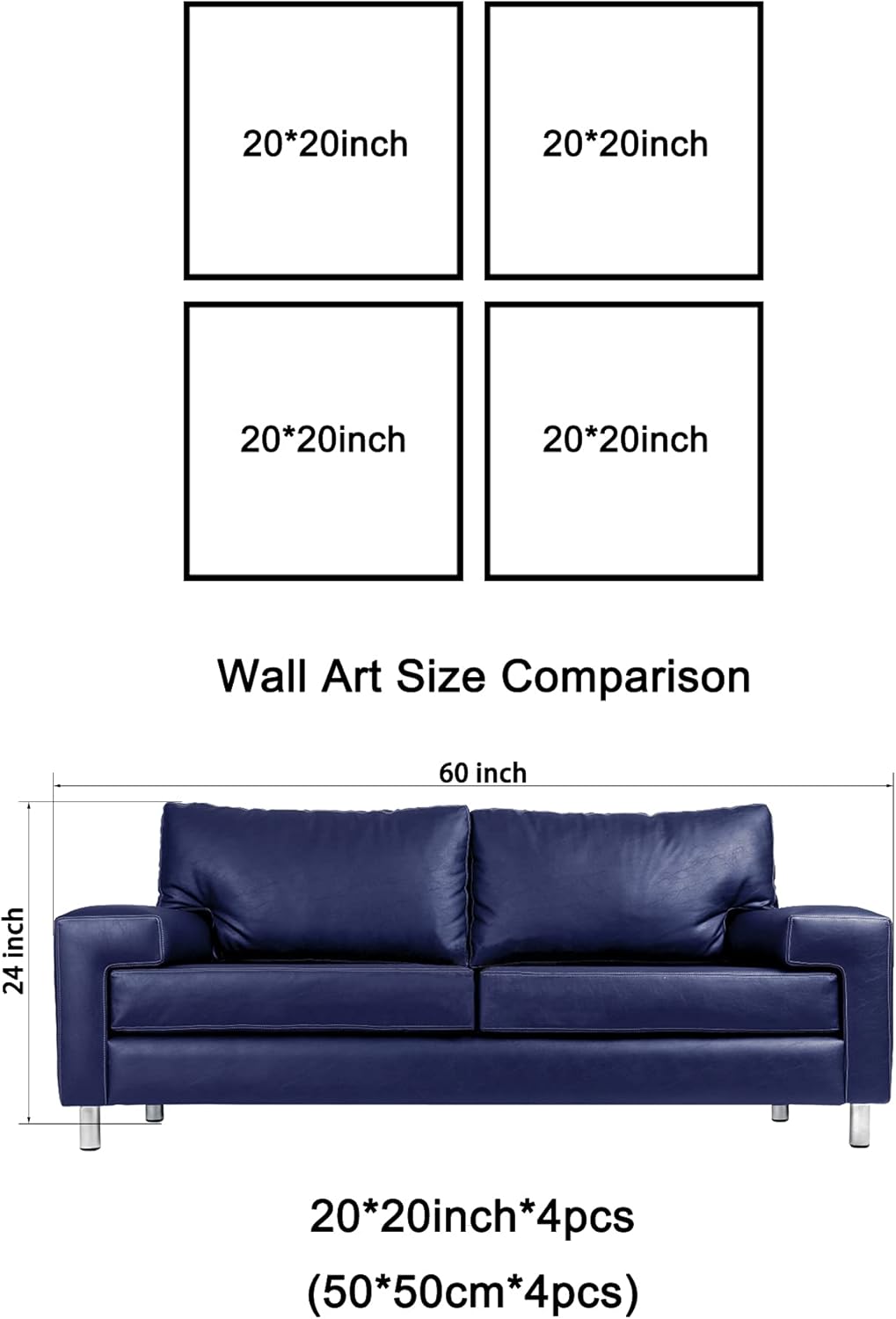 Star Sky Space Canvas Paintings Wall Art 4 Piece Stretched and Framed Giclee Canvas Prints K570951