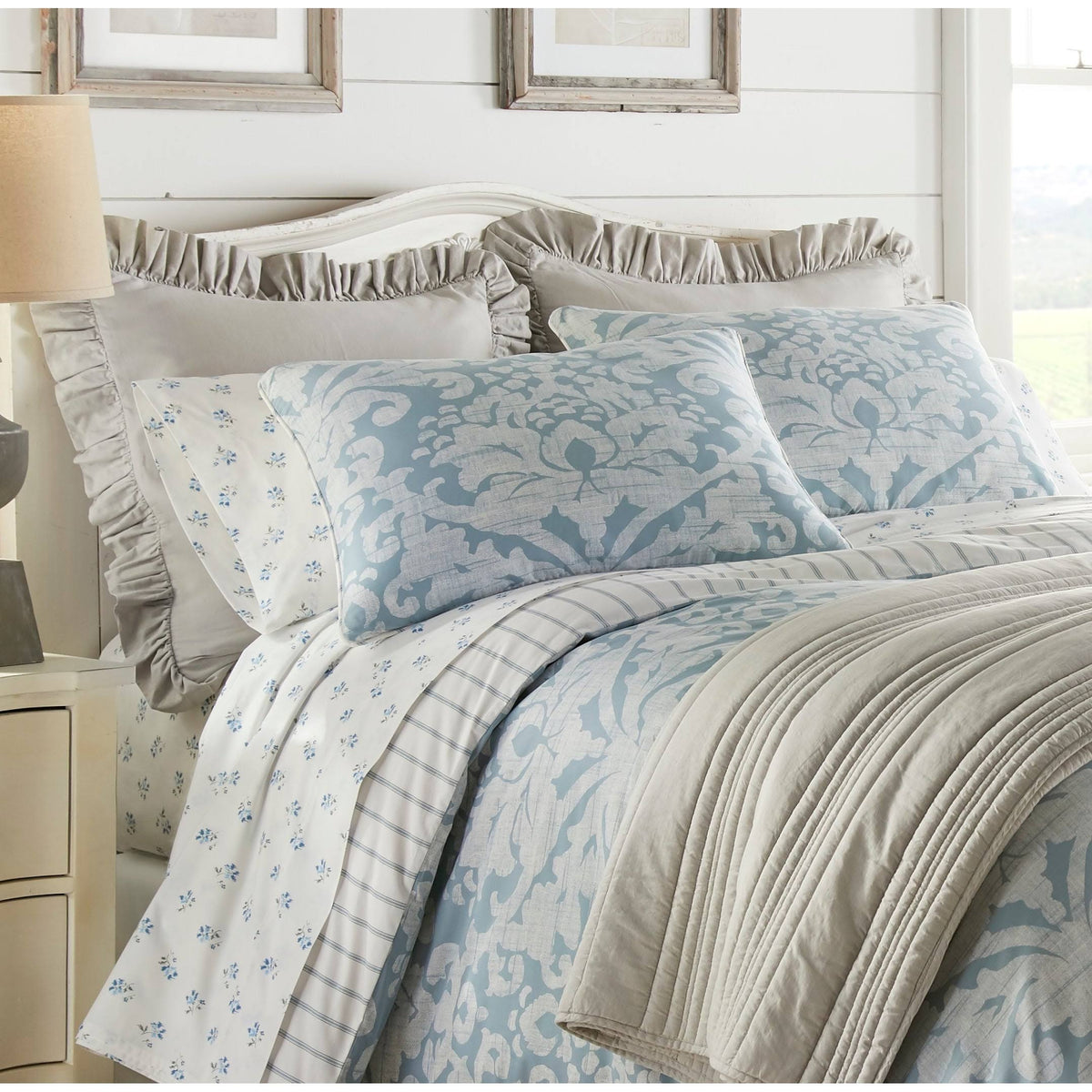 Blue Duvet Cover Set, Full/Queen V322273
