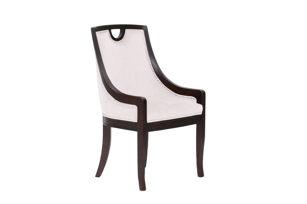 Black Velvet Nailhead Dining Side Chair S4618