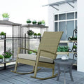 Light Gray Fabric Rattan Rocking Chair L622251