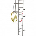 Steel Ladder with Cage Door T89317