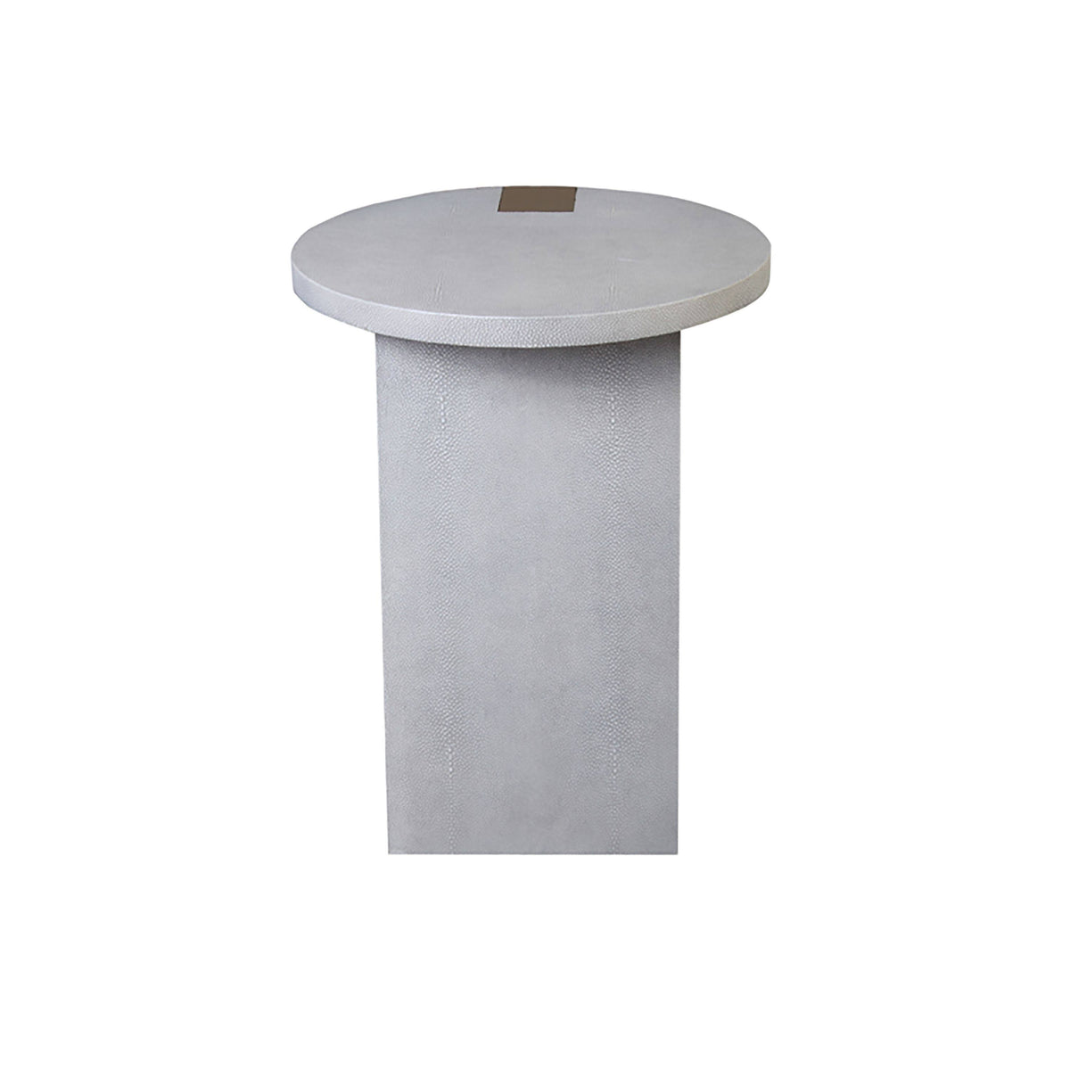 Light Grey Shagreen Side Table F751