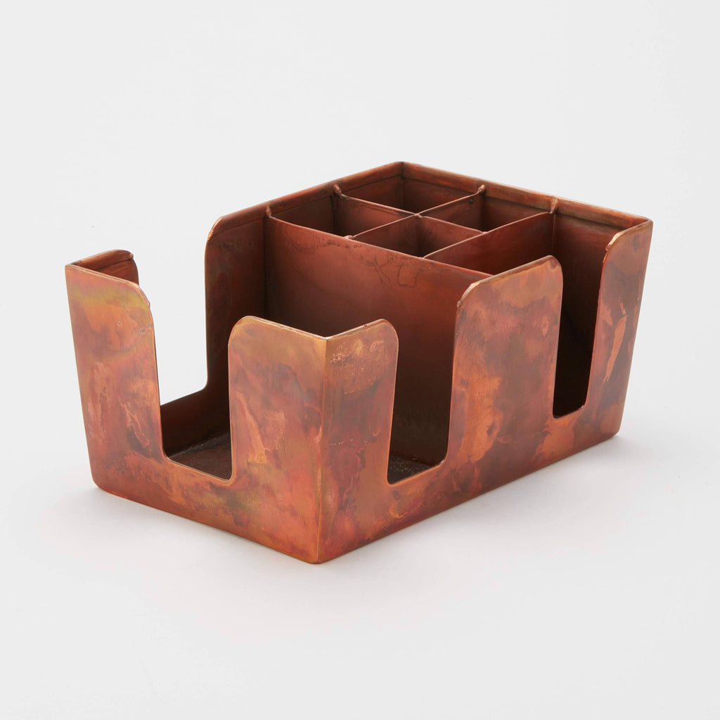 Antique Copper Bar Caddy V30122