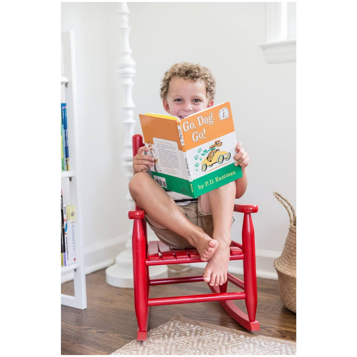 Natural Wood Childs Rocking Chair I65529