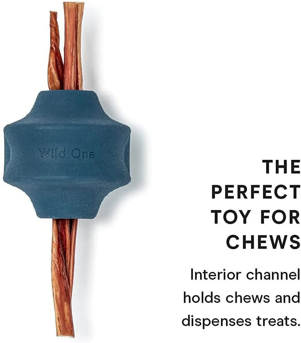 Blue Twist Toss Dog Toy Natural Rubber T145