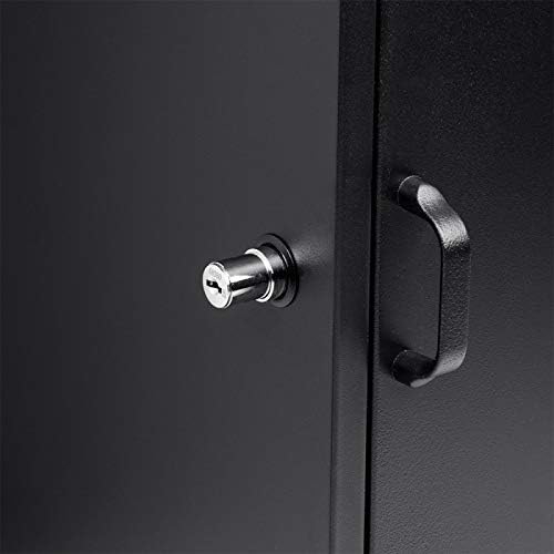 Black Freestanding Parcel Drop Mail Box with Lockable Compartment S690