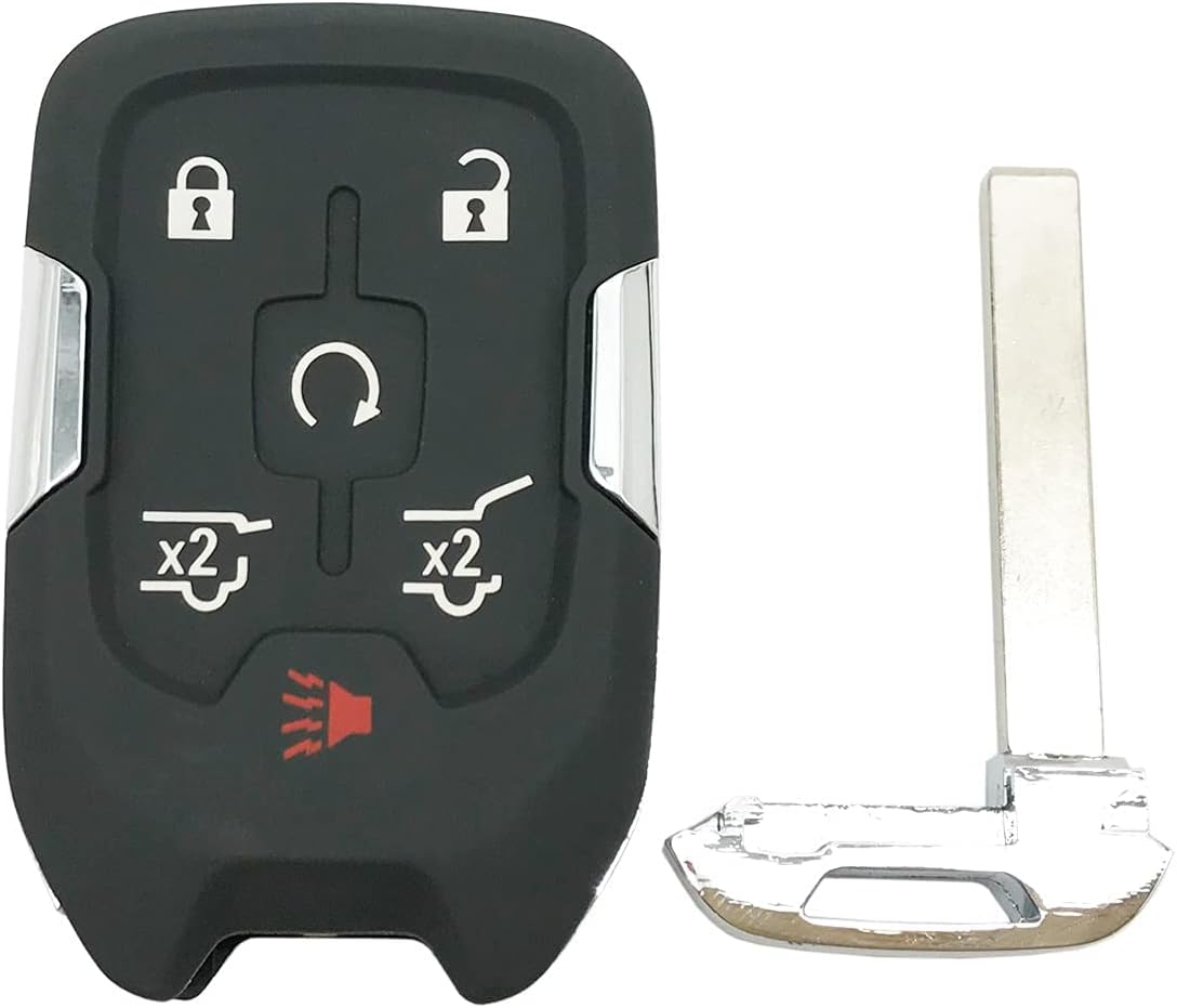 6 Buttons Key Fob Cover Case for GMC Yukon Chevy Tahoe Suburban T3193