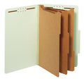 Legal 3 Divider Classification Folders Light Green 10 per BX J234396