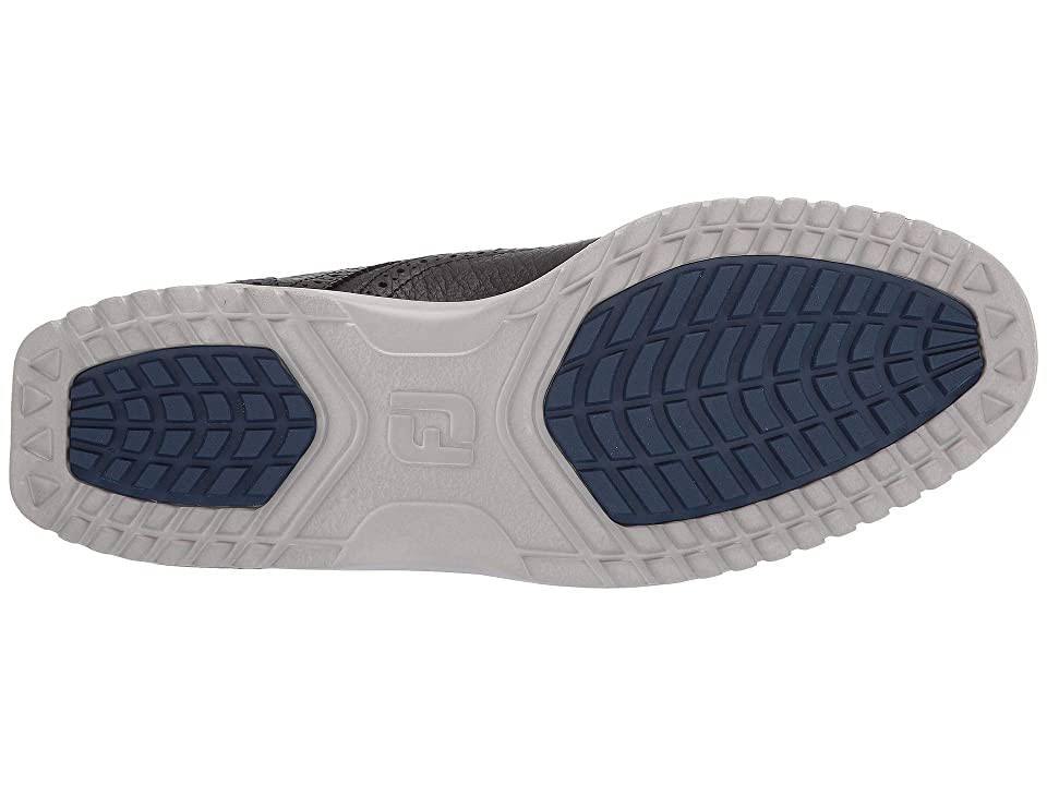 Black 11 X-Wide Wing Tip Shoes D3362