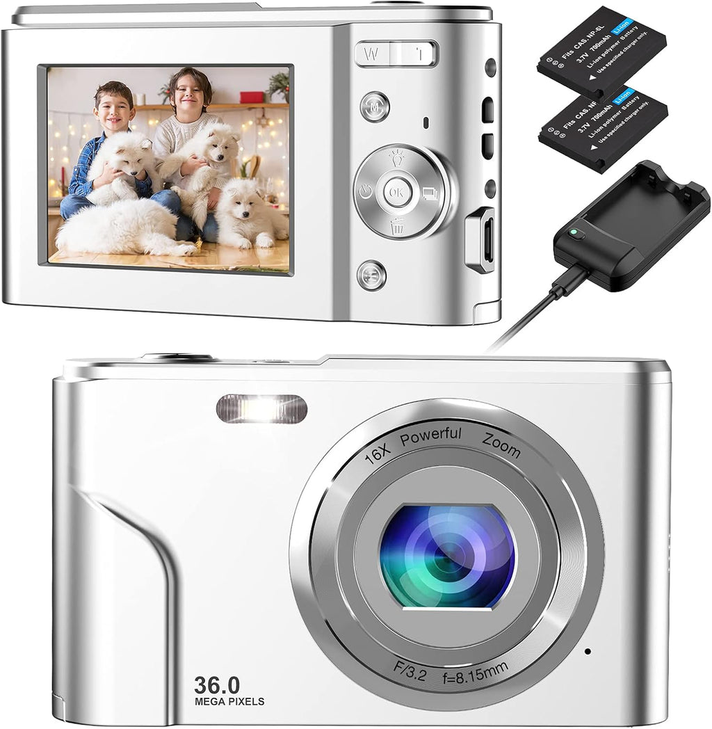 2 Pack Blue 1080P 36MP Compact Kids Camera X99350
