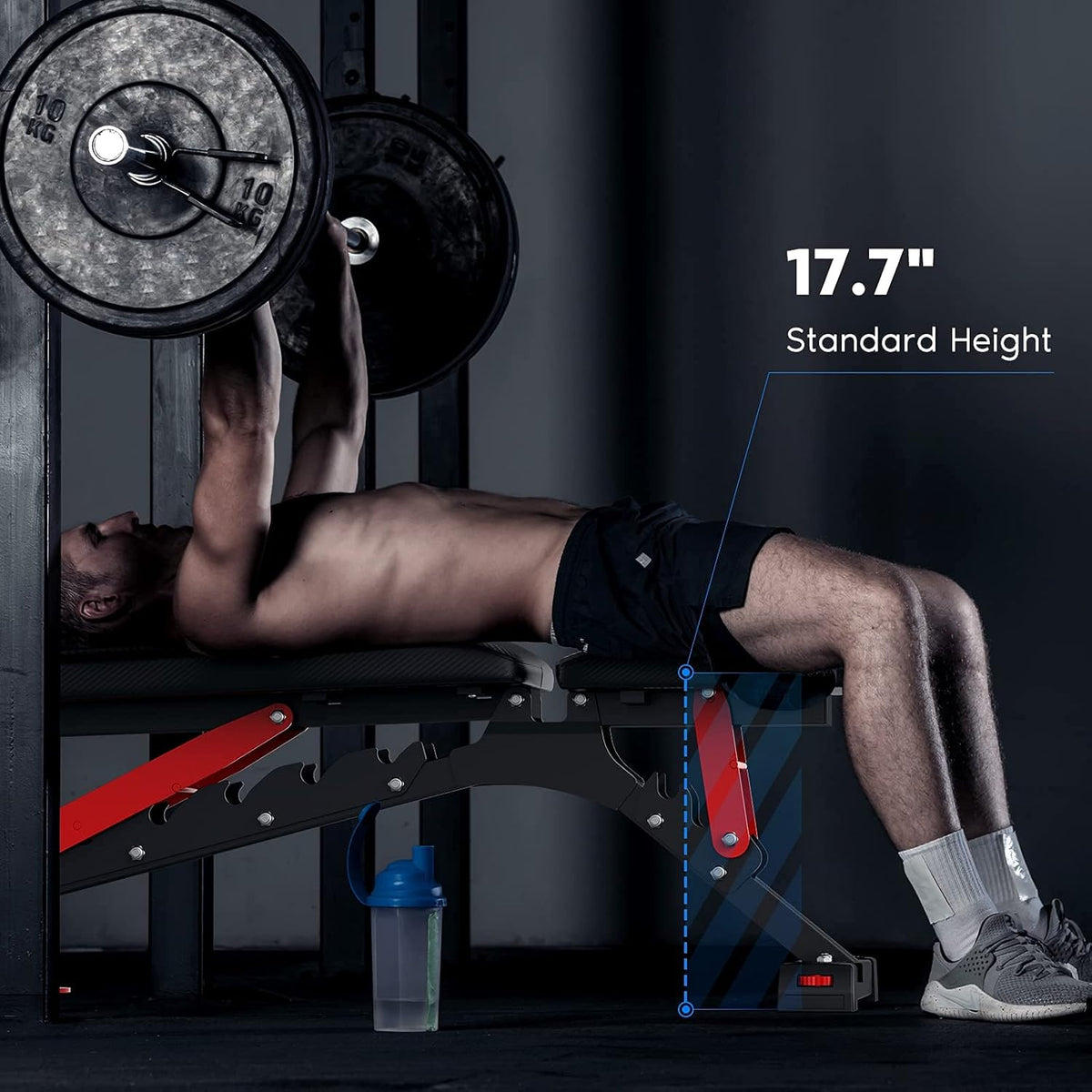 1100LBS Adjustable Weight Bench E604426