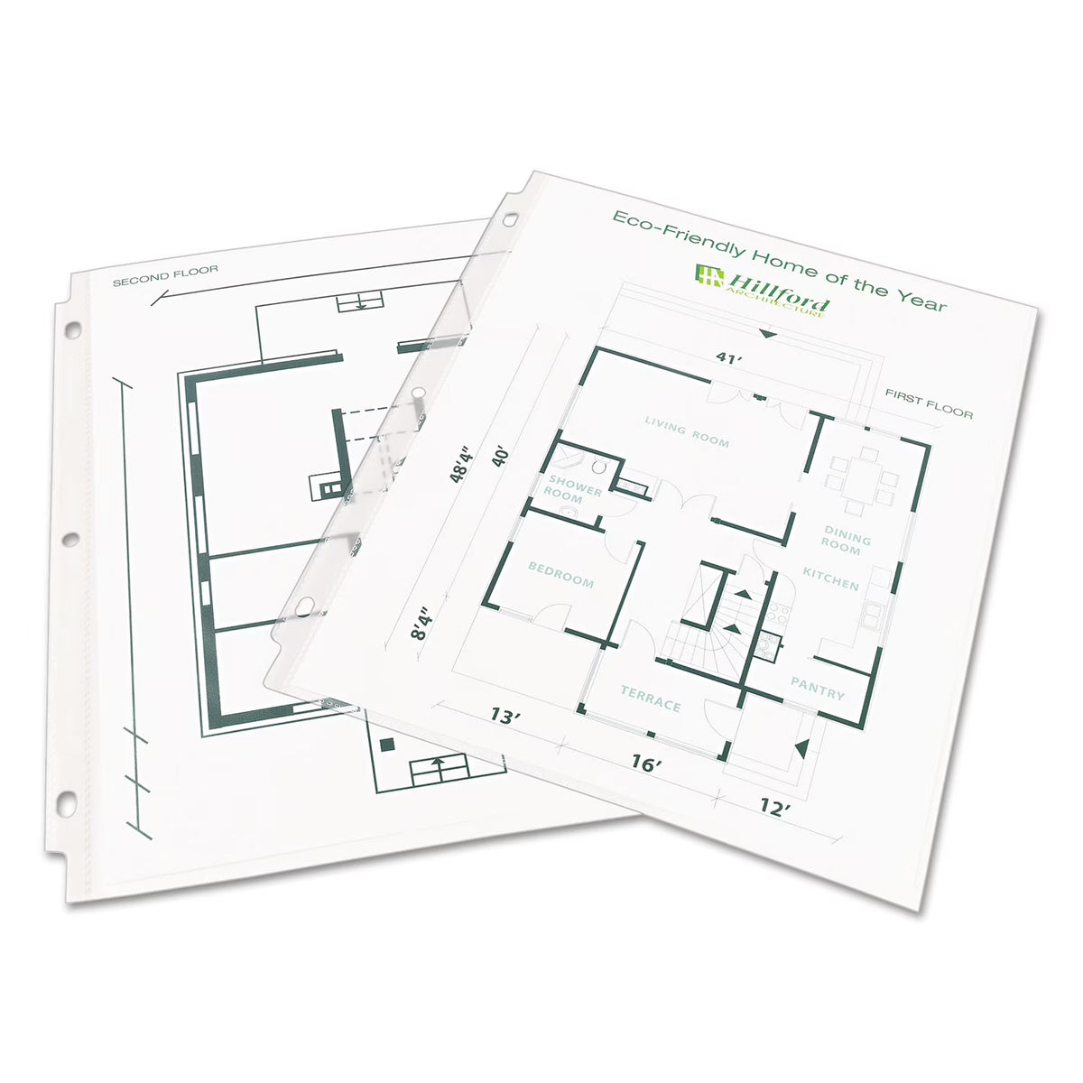 Clear Recycled Polypropylene Sheet Protector, 100/Box U1034