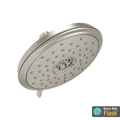 Brushed Nickel Multi Function Fixed Shower Head S9252