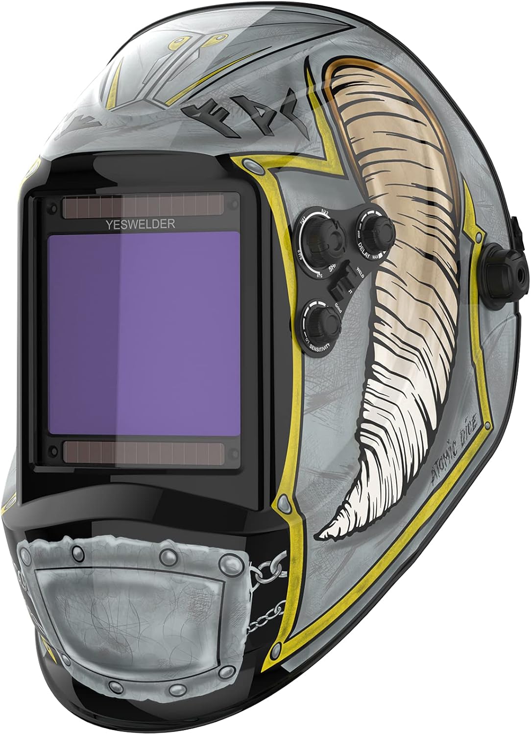 Large Viewing True Color Solar Power Auto Darkening Welding Helmet with 4 Arc Sensor L833
