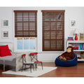 Dark Oak Cordless Faux Wood Blind P39145