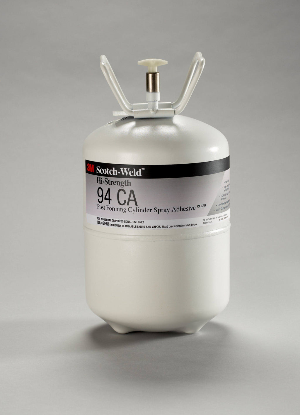 3M Hi-Strength Postforming Cylinder Spray Adhesive Clear Low VOC, Mini Cylinder (NET Wt. 7.6 lbs) Z481