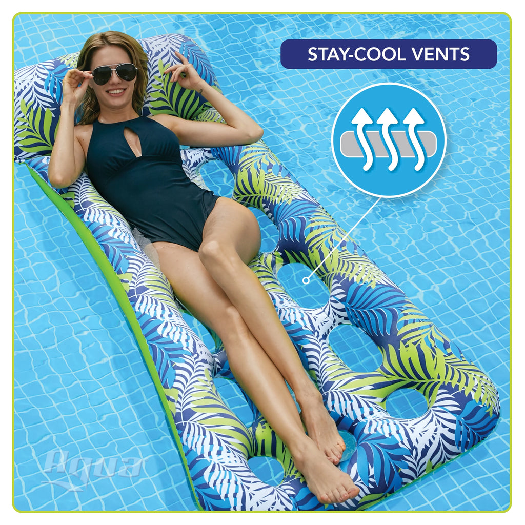 Green Contour Lounge with Headrest and Staycool Vents T96535