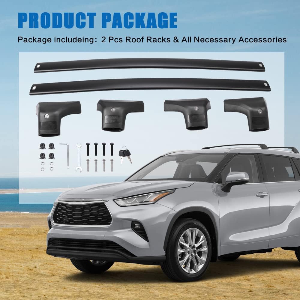 Lockable Heavy Duty Cross Bar Roof Rack Cargo Bar G76015