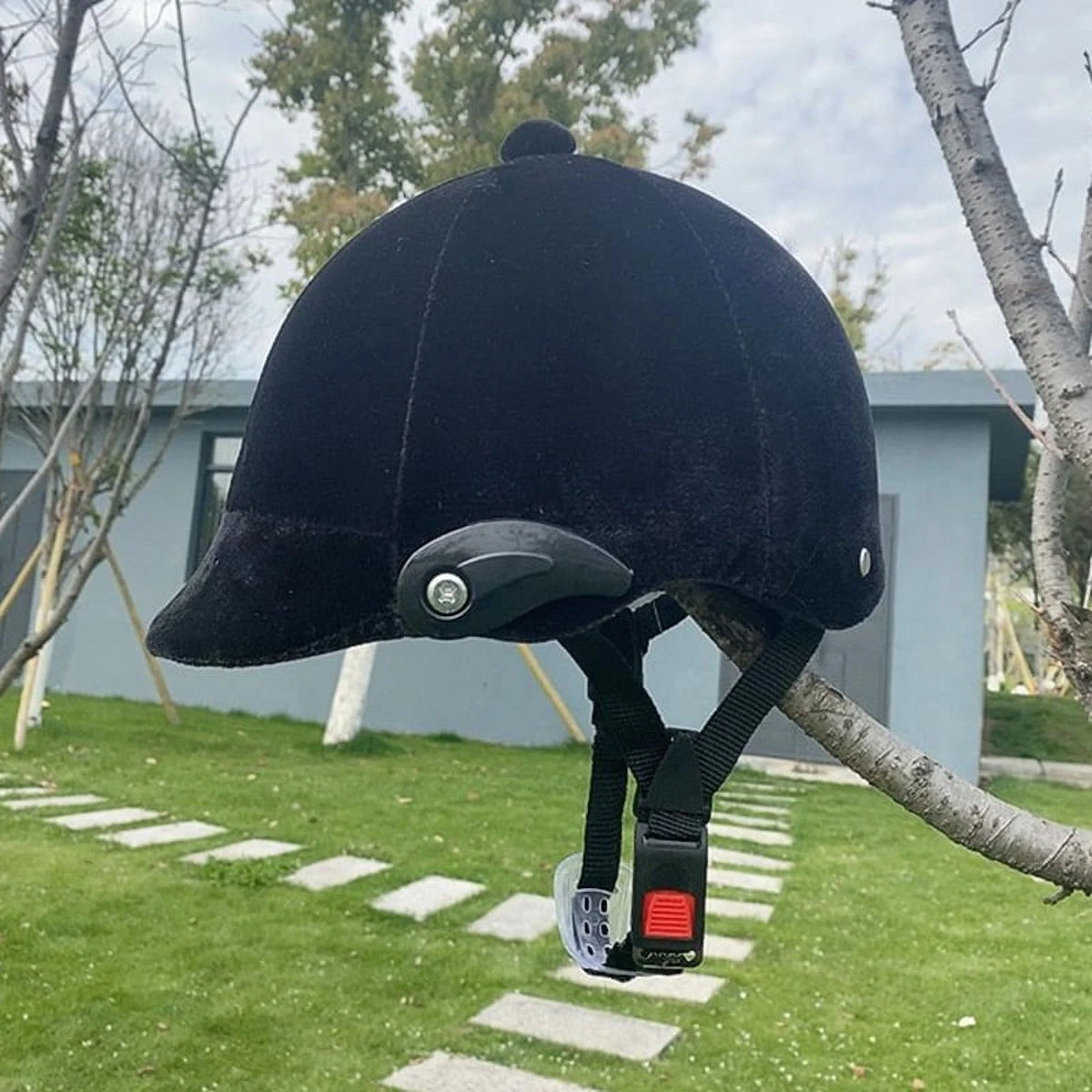 Black Equestrian Horse Riding Helmet U464340