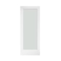 Frosted Glass Solid Wood Core French Interior Door Slab O388