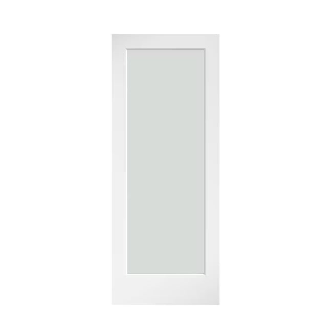 Frosted Glass Solid Wood Core French Interior Door Slab O388
