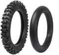 80/100-12 3.00-12 Knobby Rear Tire & Inner Tube Pack of 2 T814