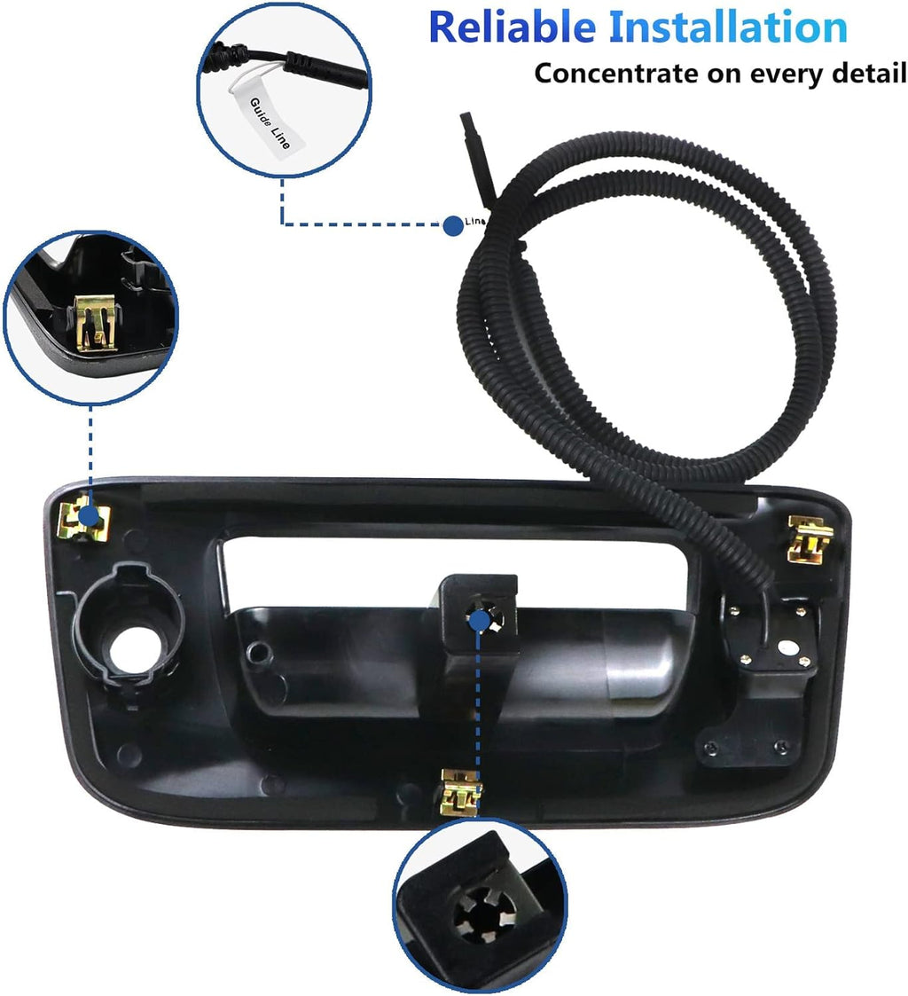 Black Tailgate Handle Backup Camera Pack of 2 J25500