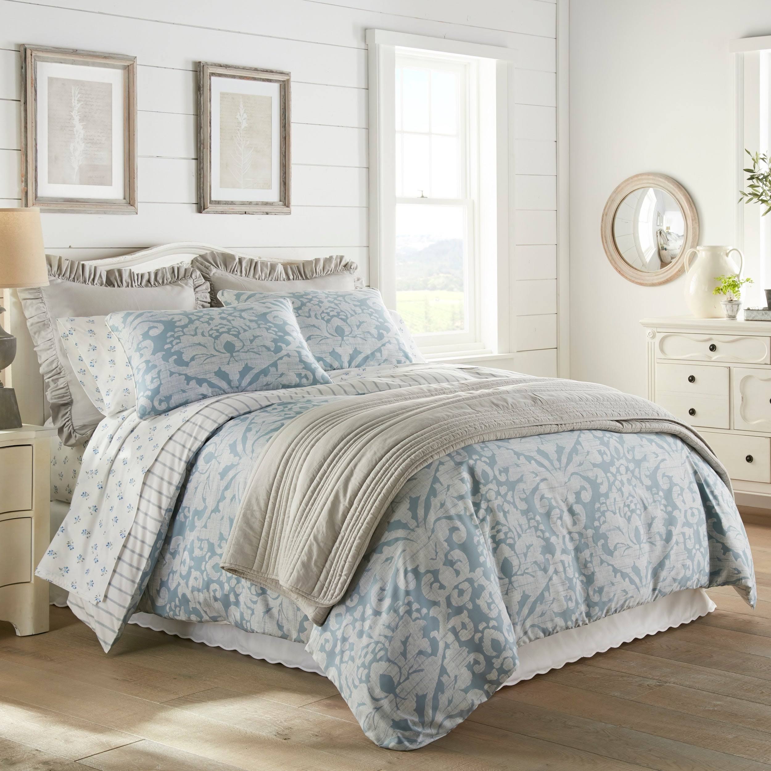 Blue Duvet Cover Set, Full/Queen V322273