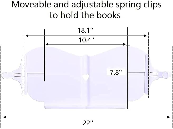 Adjustable Height Book Holder Floor Stand with Aluminum Base G76083