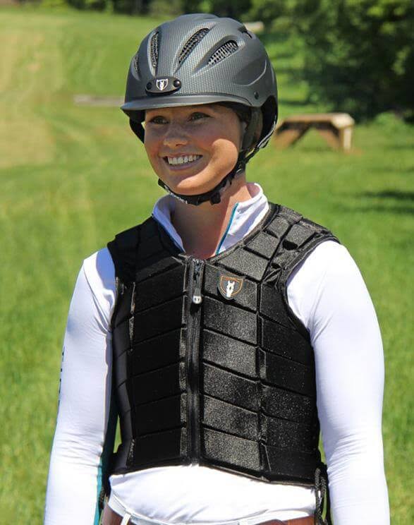 Black Youth Eventer Protective Vest W7444