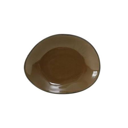 12 in. Vitrified China Ellipse Plate H641