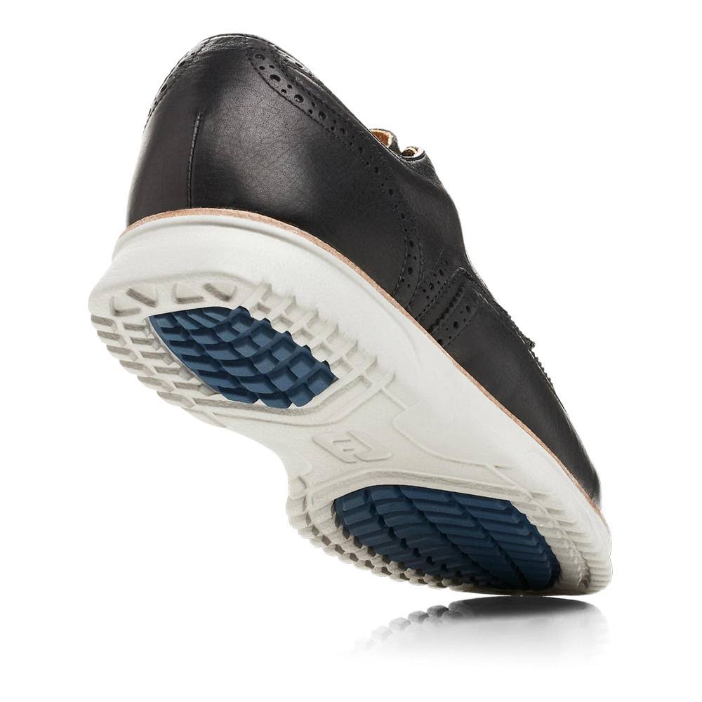 Black 11 X-Wide Wing Tip Shoes D3362