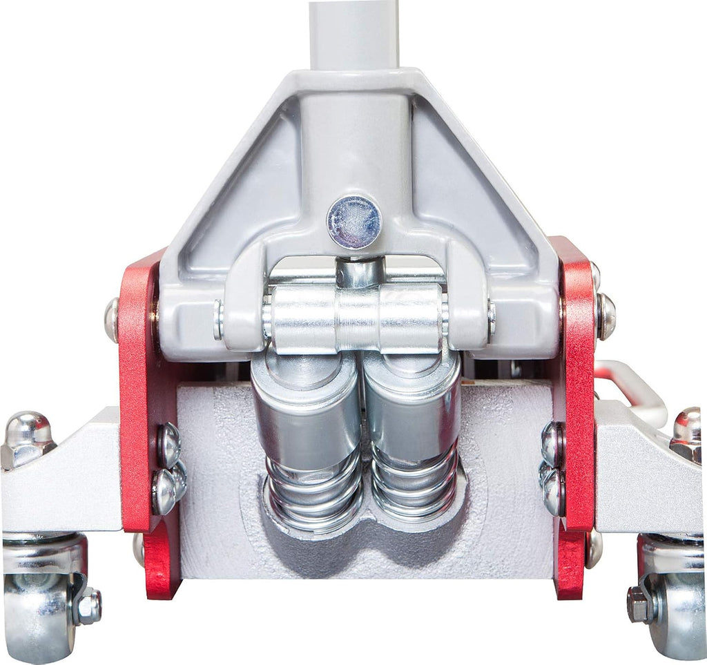 3 Ton Hydraulic Aluminum and Steel Racing Floor Jack with Dual Piston Quick Lift Pump C378598