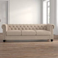 Beige Rolled Arm Sofa E798