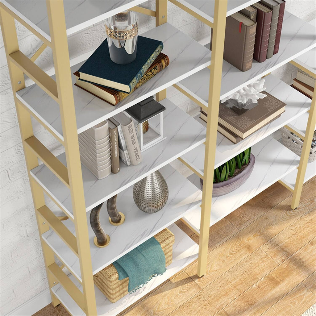 Gold 5-Shelf Bookcase T4916