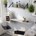 White Wall-Mounted Wine Rack Y44806