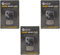 Front L/R and Rear Right Brake Pad Set Organic 3 Pack G907