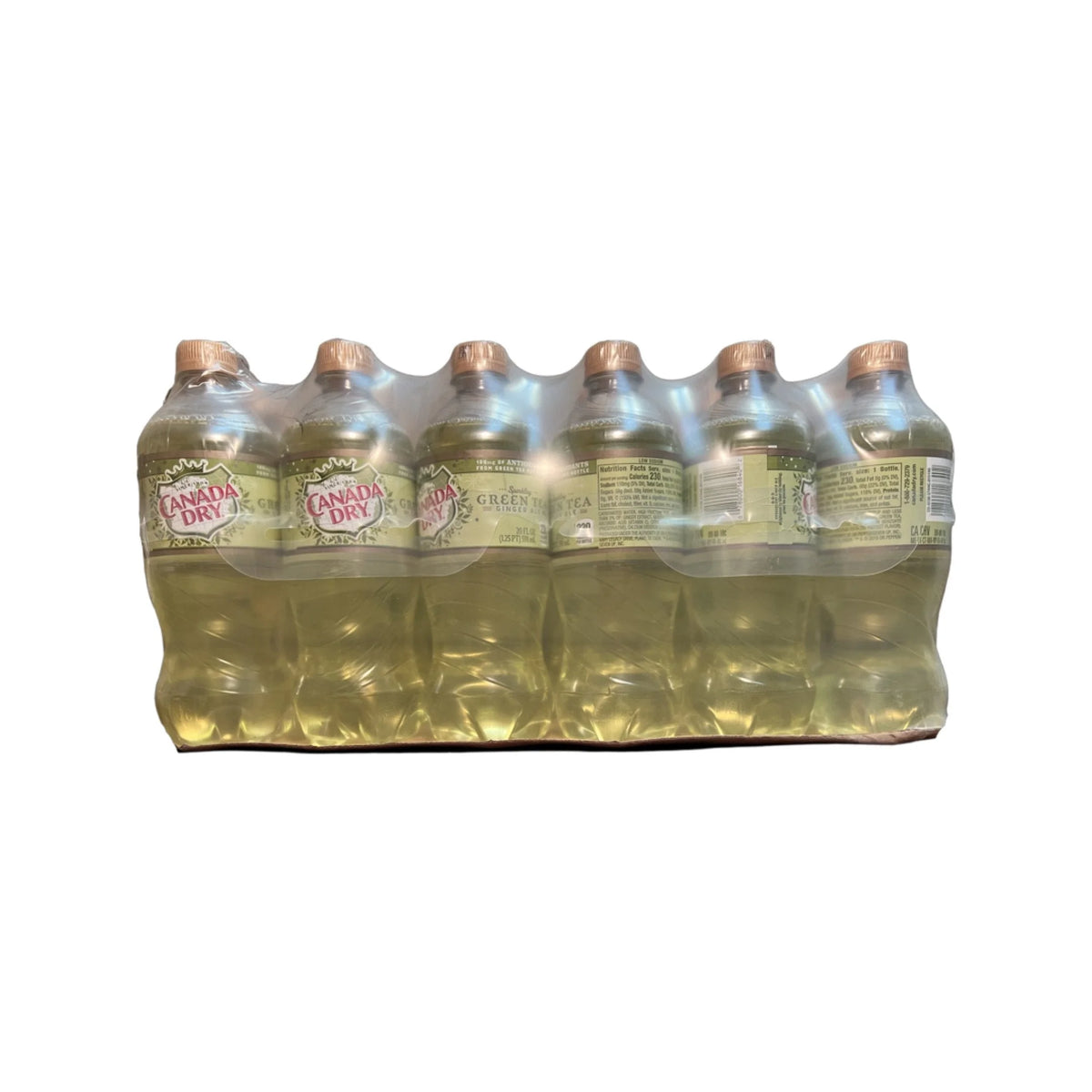 Green Tea Ginger Ale 20 Oz Pack of 24 Bottles S819