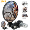 2Pcs Adjustable Foldable Bicycle Handlebar Rearview Mirrors W81503