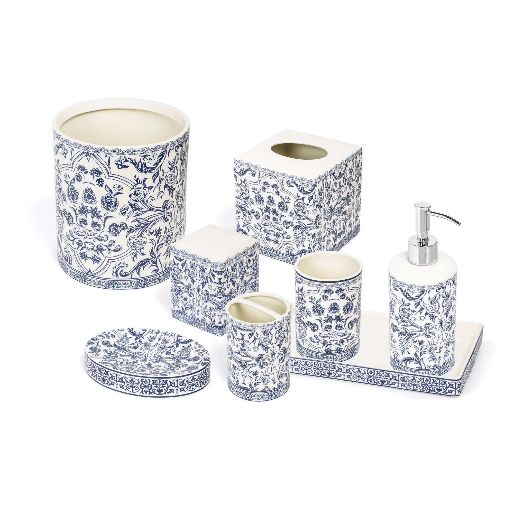 Blue Waste Basket W536