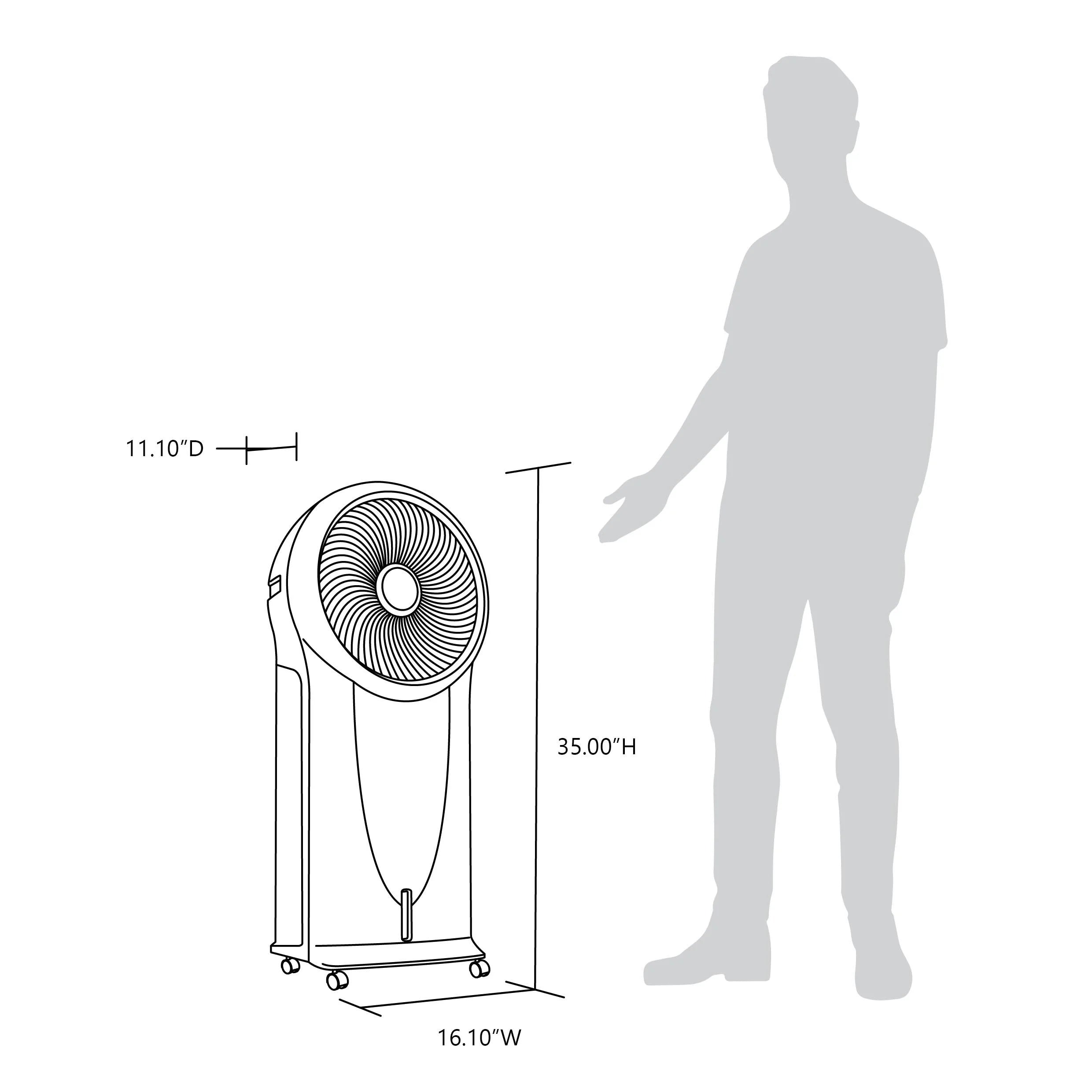 Evaporative Air Cooler and Portable Cooling Fan X671951