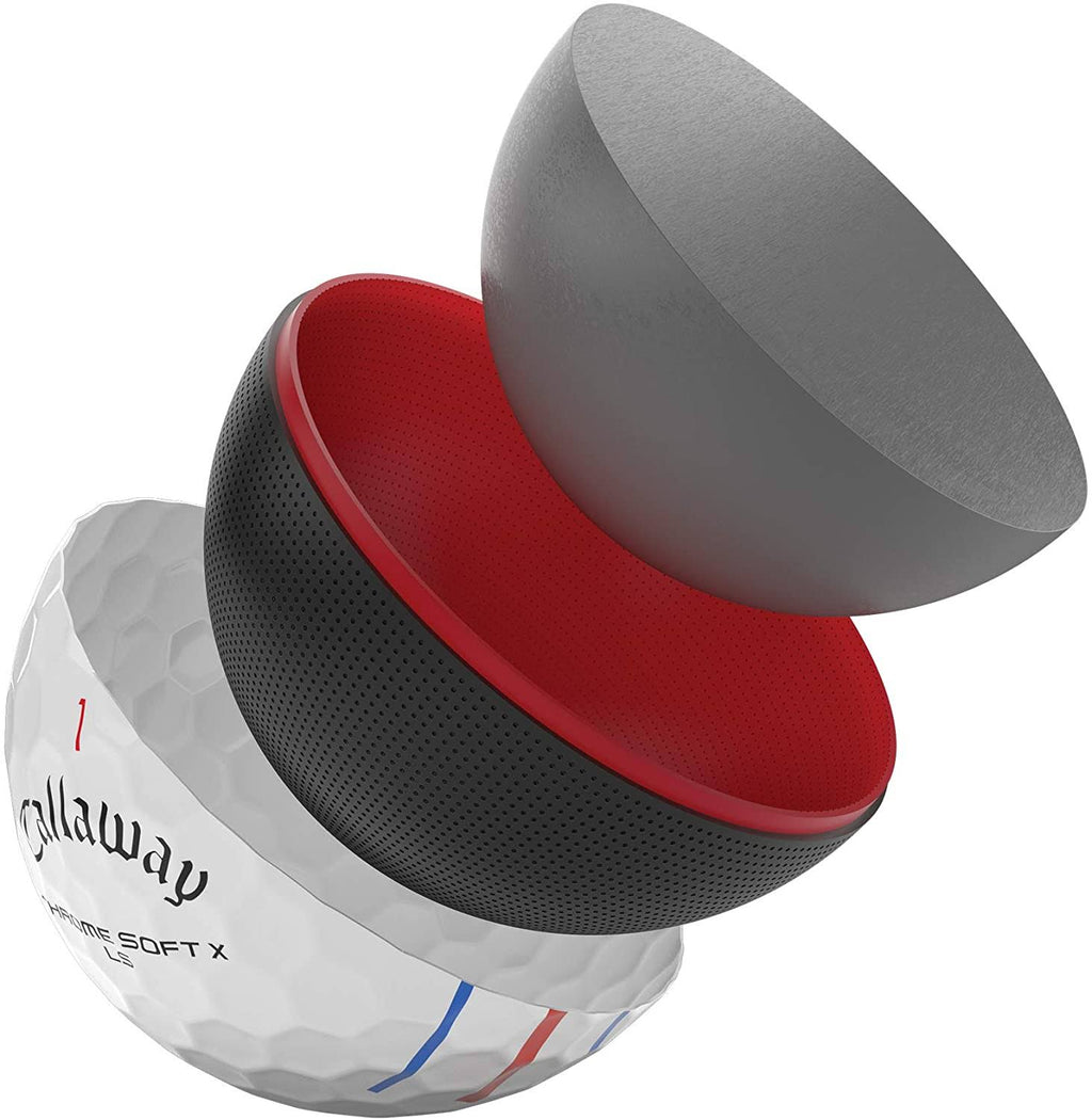 White Triple Track Golf Balls I74314